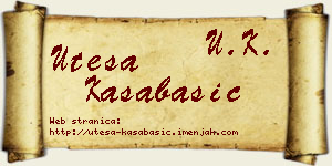 Uteša Kasabašić vizit kartica